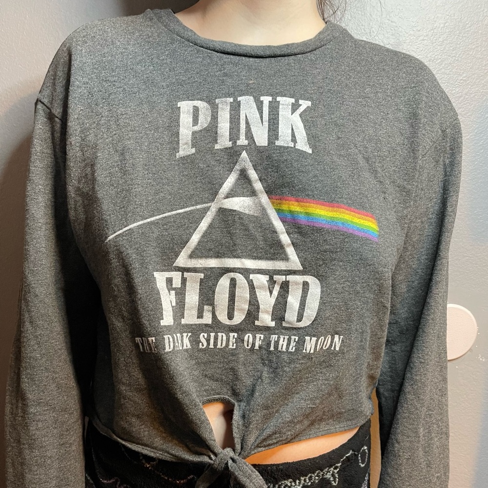 Women's Pink Floyd Crop Top Sweater